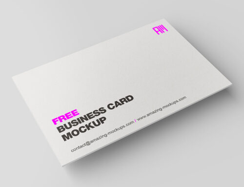 FREE: Business card mockup – light mode